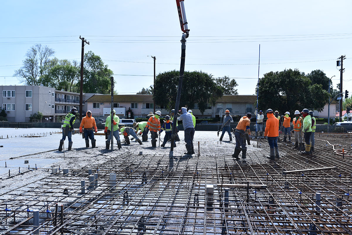 Completed foundation repair