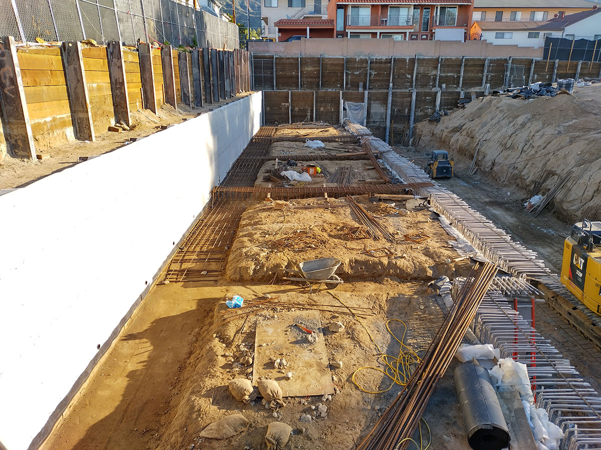 Completed steel fabrication project